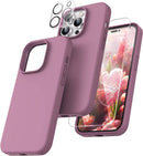 iPhone 14 Pro Case, 2 Pack Screen Protector Lens Protector Deep Purple