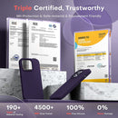 iPhone 14 Pro Case, 2 Pack Screen Protector Lens Protector Deep Purple