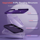 iPhone 14 Pro Case, 2 Pack Screen Protector Lens Protector Deep Purple