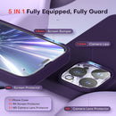 iPhone 14 Pro Case, 2 Pack Screen Protector Lens Protector Deep Purple