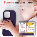 iPhone 14 Pro Case, 2 Pack Screen Protector Lens Protector Deep Purple