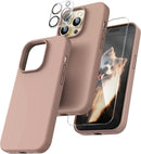 iPhone 14 Pro Case, 2 Pack Screen Protector Lens Protector Deep Purple