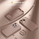 iPhone 14 Pro Case 2 Pack Tempered Glass Screen Protector Compatible Caramel