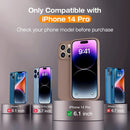 iPhone 14 Pro Case 2 Pack Tempered Glass Screen Protector Compatible Caramel