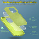 iPhone 14 Pro Case, 2 Pcs Screen Protector Protector Phone Case Yellow
