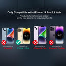 iPhone 14 Pro Case, 2 Pcs Screen Protector Protector Phone Case Yellow