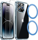 iPhone 14 Pro Case 6.1”, 2X Screen Protector Case Designed Purple