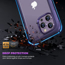 iPhone 14 Pro Case 6.1’’, Full Body Rugged Protective Case+2 Pack Camera Bumper Case Royal Purple