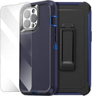 iPhone 14 Pro Case (6.1") Glass Protector Military Grade Tough Durable Cover