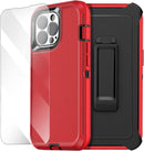 iPhone 14 Pro Case (6.1") Glass Protector Military Grade Tough Durable Cover
