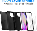 iPhone 14 Pro Case (6.1") Glass Protector Military Grade Tough Durable Cover