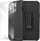 iPhone 14 Pro Case (6.1") Glass Protector Military Grade Tough Durable Cover