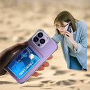 iPhone 14 Pro Card Holder Slot Wallet Cover Protective Clear Case