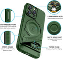 iPhone 14 pro Case Compatible MagSafe Wireless Charger Camera Case, 6.7 inch - Green