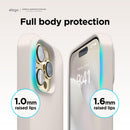 iPhone 14 Pro Case Liquid Silicone Case, Full Body Protective Cover Stone