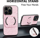 iPhone 14 Pro Case Magsafe Compatible, Magnetic Kick - Stand Pink