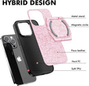 iPhone 14 Pro Case Magsafe Compatible, Magnetic Kick - Stand Pink