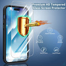 iPhone 14 Pro Case, PMMA Clear Aluminum Button Cover Hybrid Protective Case Black