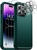 iPhone 14 Pro Case, Protector Camera Lens Protector Phone Case - Black