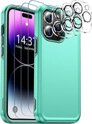 iPhone 14 Pro Case, Protector Camera Lens Protector Phone Case - Black