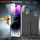 iPhone 14 Pro Case, Protector Camera Lens Protector Phone Case - Black