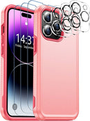 iPhone 14 Pro Case, Protector Camera Lens Protector Phone Case - Black