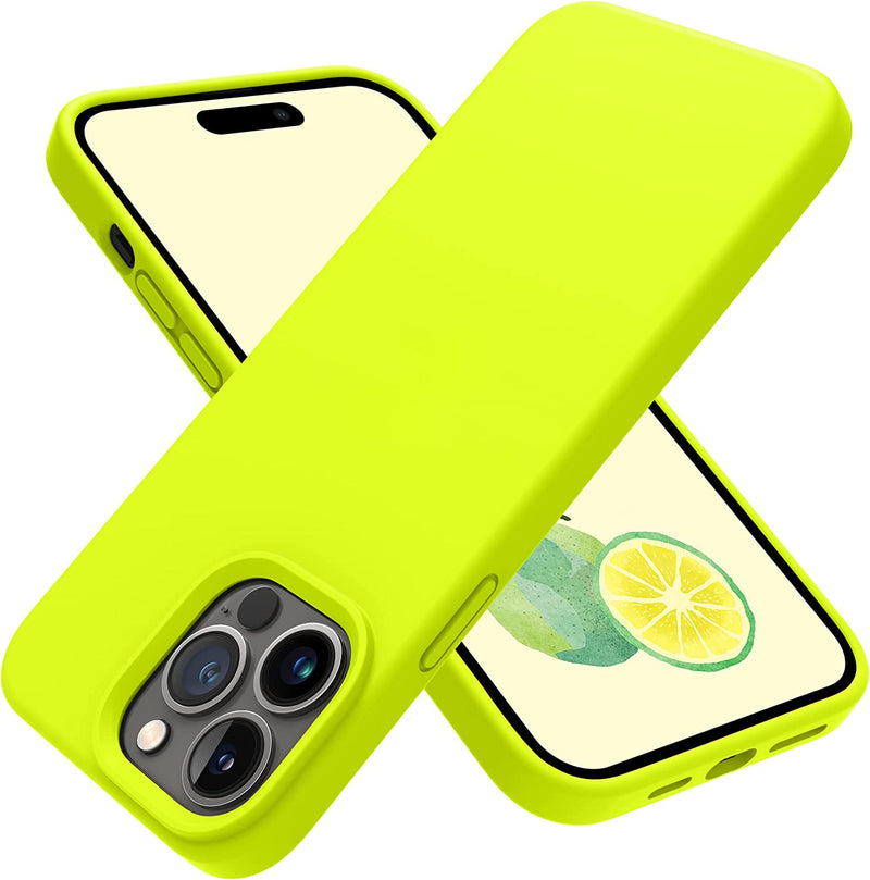 iPhone 14 Pro Case, Silicone Shockproof Slim Thin Phone Case Pine Green - Gorilla Cases