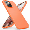 iPhone 14 Pro Case, Slim Liquid Silicone Shockproof Protective Phone Cover Orange