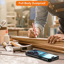 iPhone 14 Pro Case Tempered Glass Screen & Camera Lens Protector Cover Black