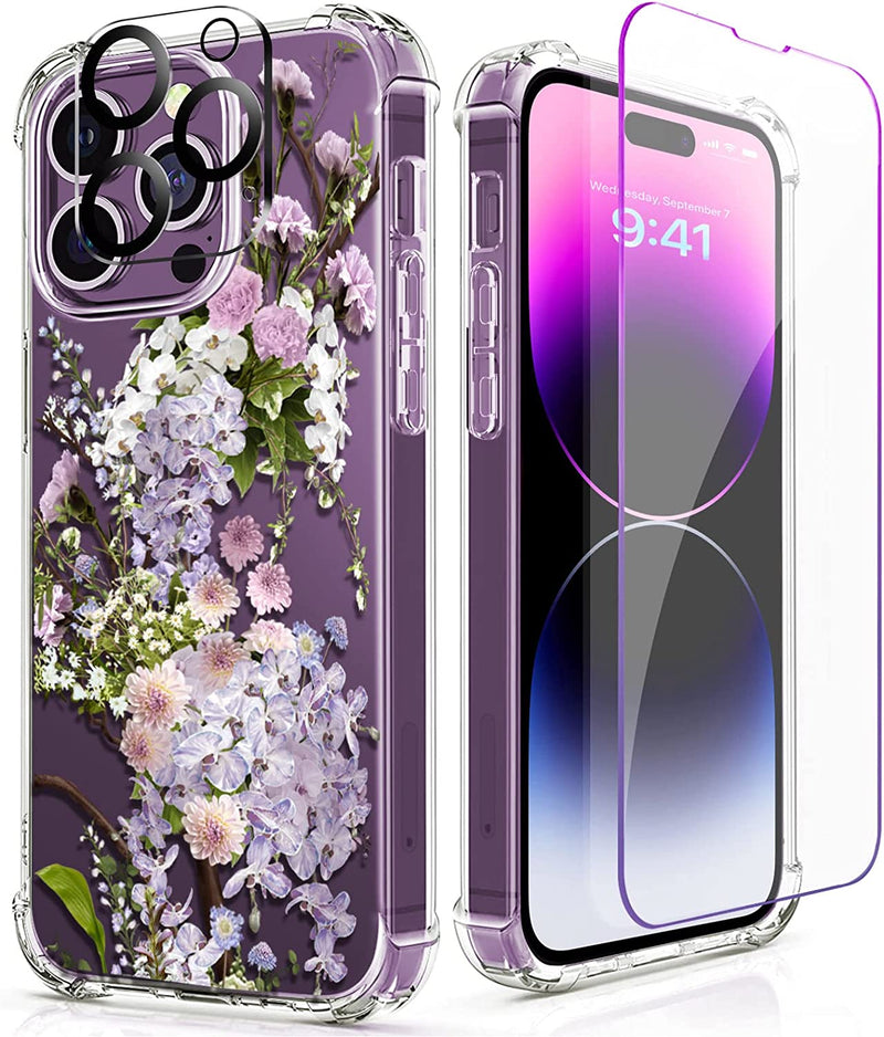 iPhone 14 Pro Case with Tempered Glass Screen Protector Camera Cover - Gorilla Cases