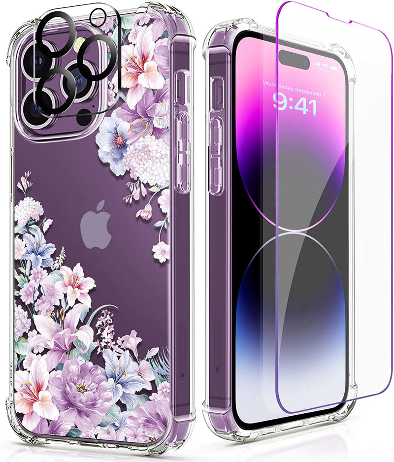 iPhone 14 Pro Case with Tempered Glass Screen Protector Camera Cover - Gorilla Cases
