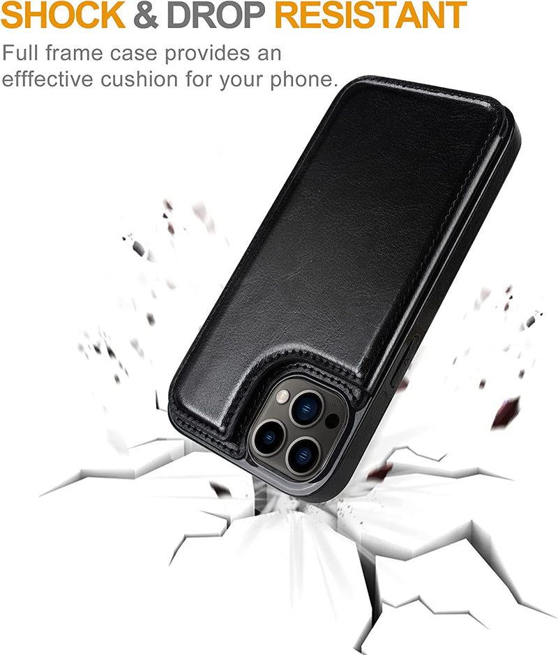 iPhone 14 Pro Max 6.7 inch Protective Case Magnetic Durable Shockproof Cover Black - Gorilla Cases