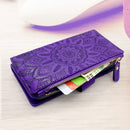 iPhone 14 Pro Max 6.7 inch Wallet Case Detachable Magnetic Cover Purple