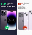 iPhone 14 Pro Max 6.7", Protector & Kickstand & Belt - Clip Heavy Duty Rugged Case Black