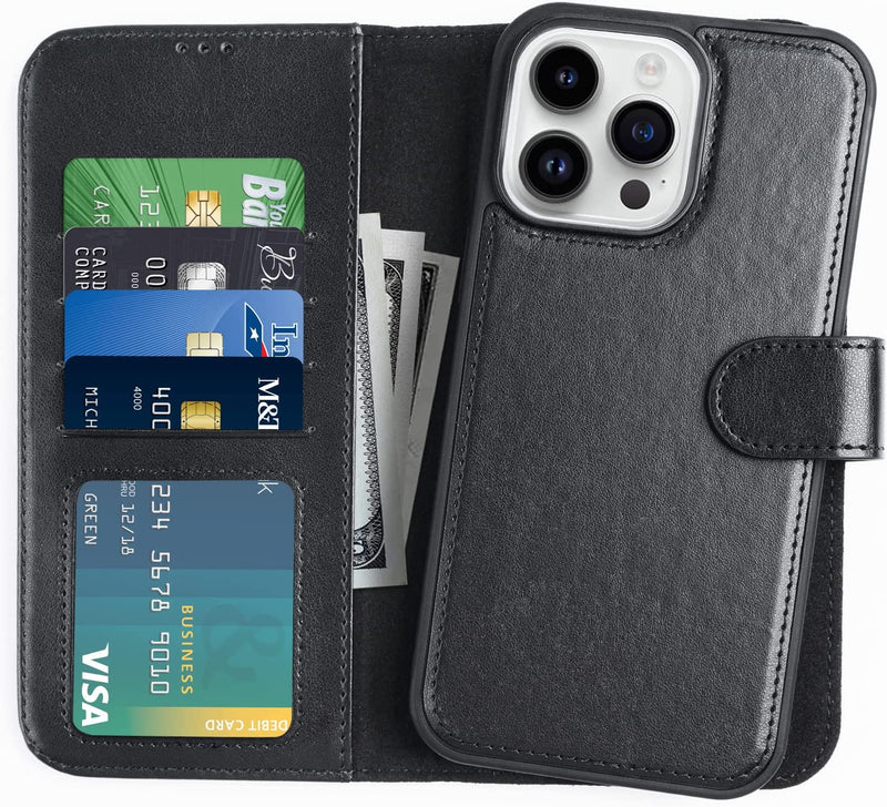 iPhone 14 Pro Max 6.7",Detachable Cellphone Case 4 Solots Card Holder Purple - Gorilla Cases