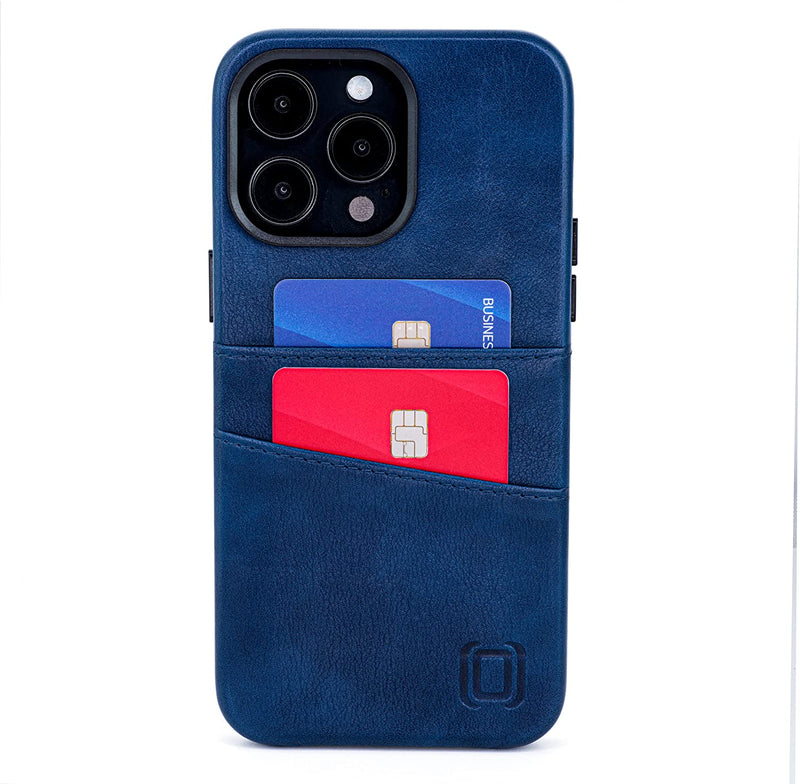 iPhone 14 Pro Max Built-in Metal Plate Wallet Case iPhone 14 Pro Max, Navy - Gorilla Cases