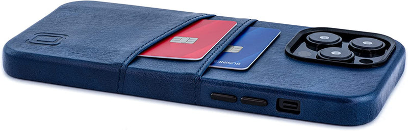 iPhone 14 Pro Max Built-in Metal Plate Wallet Case iPhone 14 Pro Max, Navy - Gorilla Cases