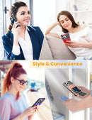 iPhone 14 Pro Max Case 6.7 Wallet 5 Credit Navy Blue