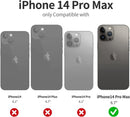 iPhone 14 Pro Max Case Camera Protect, Wallet Phone Case White