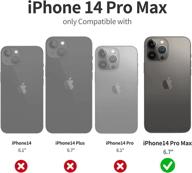 iPhone 14 Pro Max Case Camera Protect, Wallet Phone Case White - Gorilla Cases