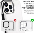 iPhone 14 Pro Max Case Camera Protect, Wallet Phone Case White