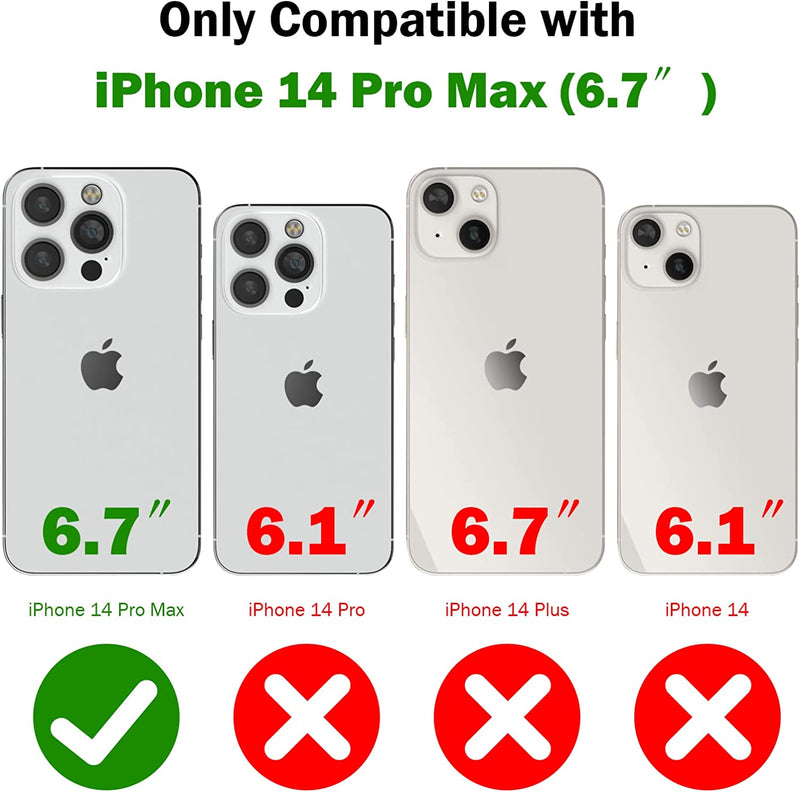 iPhone 14 Pro Max Case Card Holder Shockproof Sparkle Case - Gorilla Cases
