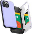 iPhone 14 Pro Max Case, Card Holder Wallet Easy Magnet Auto Closing Protective Phone Back Cover - Black