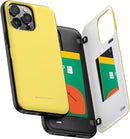 iPhone 14 Pro Max Case, Card Holder Wallet Easy Magnet Auto Closing Protective Phone Back Cover - Black