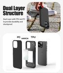 iPhone 14 Pro Max Case, Card Holder Wallet Easy Magnet Auto Closing Protective Phone Back Cover - Black