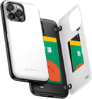 iPhone 14 Pro Max Case, Card Holder Wallet Easy Magnet Auto Closing Protective Phone Back Cover - Black