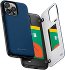 iPhone 14 Pro Max Case, Card Holder Wallet Easy Magnet Auto Closing Protective Phone Back Cover - Black