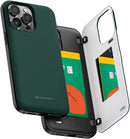 iPhone 14 Pro Max Case, Card Holder Wallet Easy Magnet Auto Closing Protective Phone Back Cover - Black