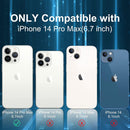 iPhone 14 Pro Max Case Clear, Anti - Yellowing Transparent Shockproof Protective