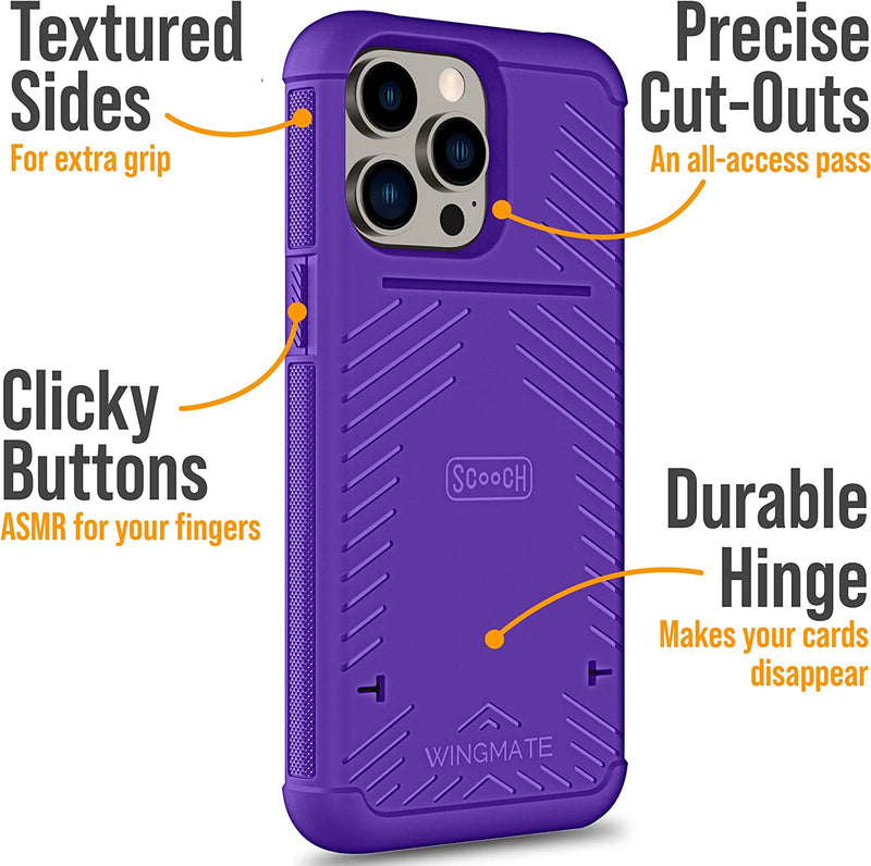 iPhone 14 Pro Max Case iPhone 14 Pro Max Wallet Case Purple - Gorilla Cases